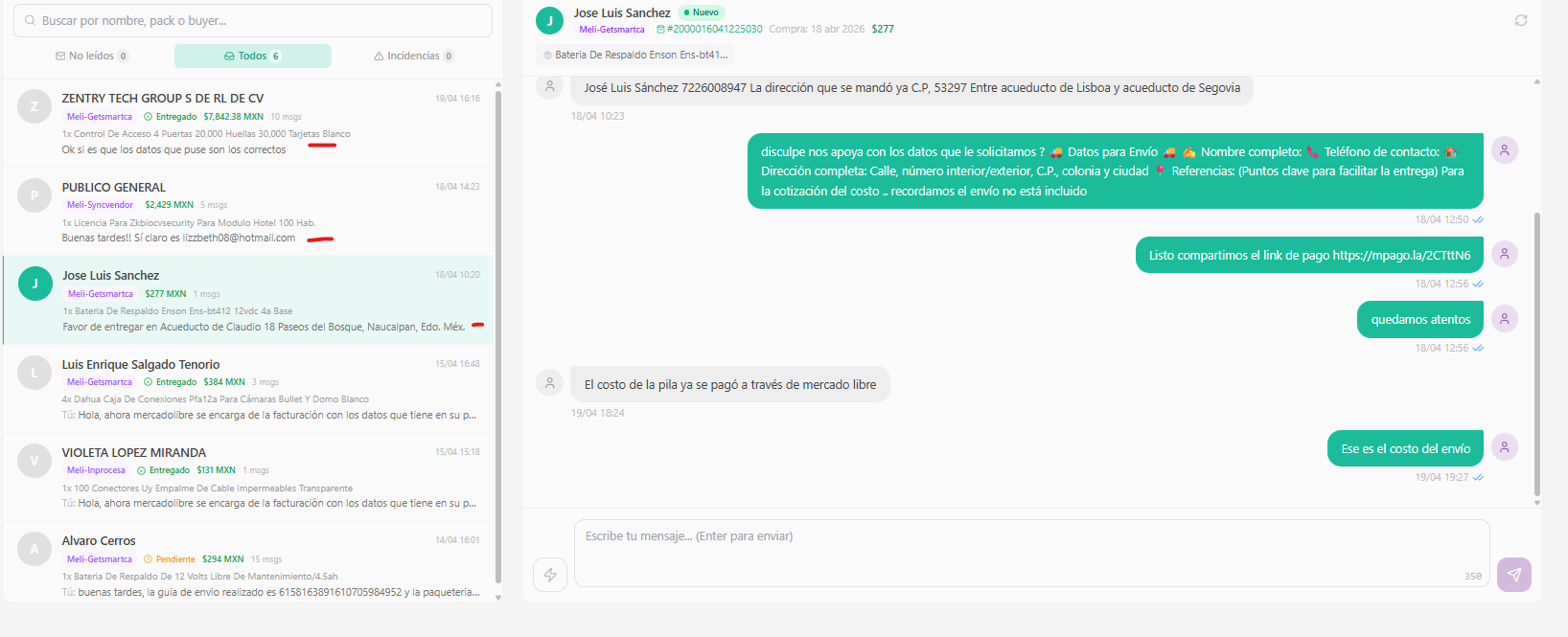 ConversaHub inbox mostrando conversaciones omnicanal