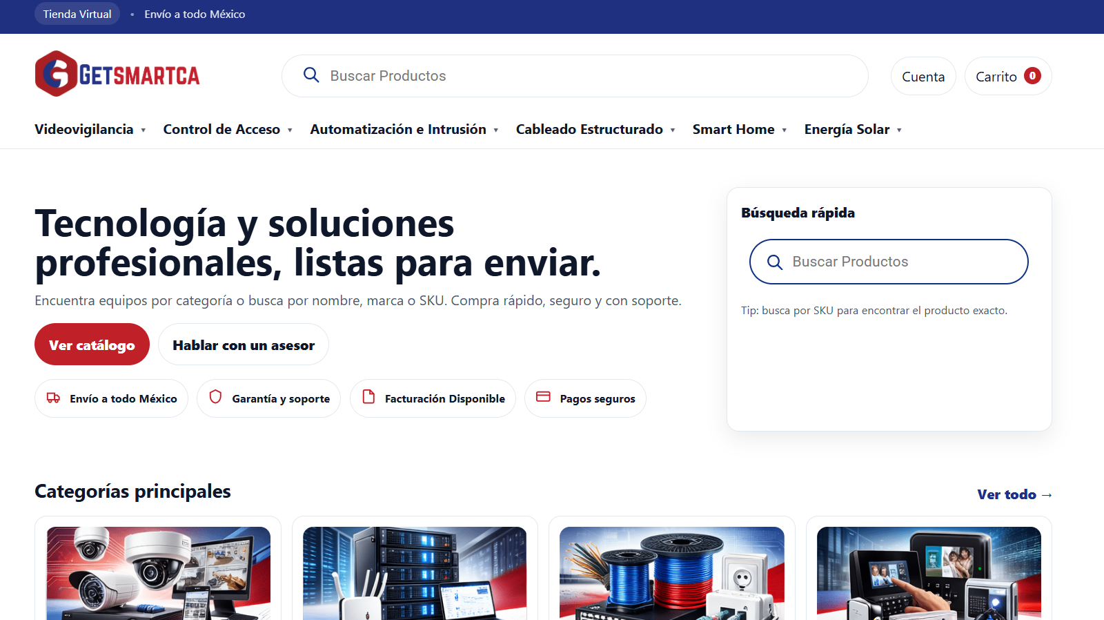 GetSmartCA Lite — storefront WooCommerce de tecnología con Core Web Vitals verdes